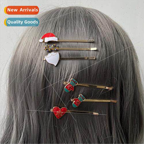 Christmas Alloy Drip Oil One Clip Set Combo Female Europe Ho