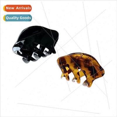 Medium Grab Clip Women Black Plastic Hair Clip Back Head Pla