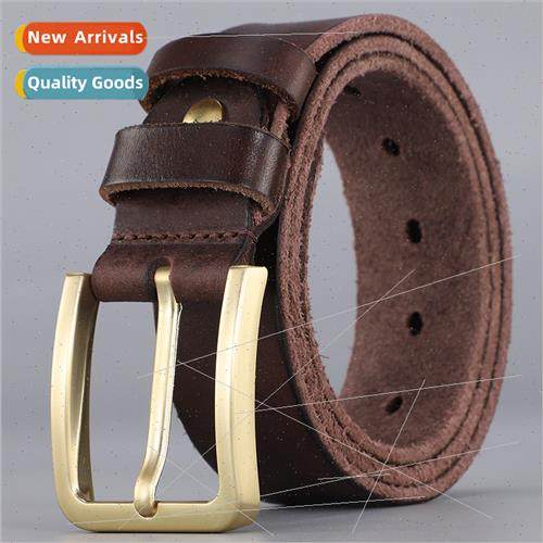 Men leather belt vintage leather belt casual jeans pants bel