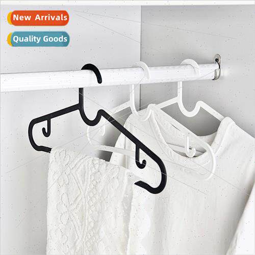 Black whe coat rack plastic -slip hanging clothes rack -mark