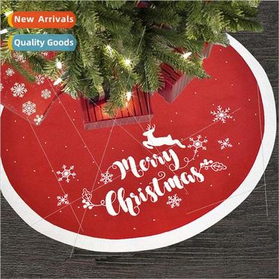 2023 New Christmas Tree Skirt Knted Tree Skirt Apron Christm