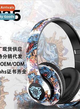 Headset Bluetooth headset wireless earphone graffi new light