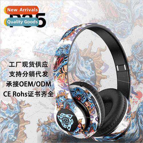Headset Bluetooth headset wireless earphone graffi new light