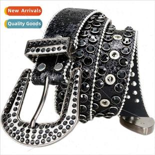 Rhinestone belt female Korea point drill fashion jeans belt