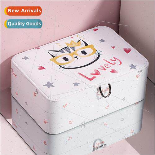 New printing cartoon jewelry box cute large capacy jewelry b