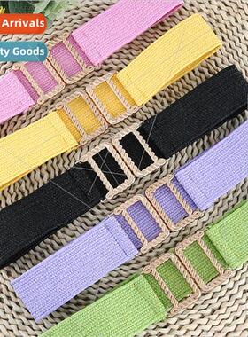 New Korean cotton linen wind PP grass elastic elastic braide
