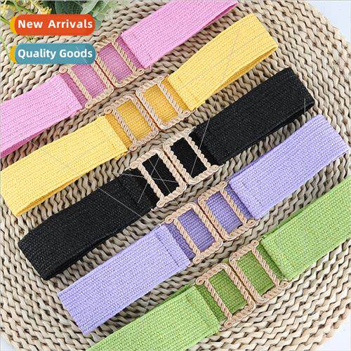 New Korean cotton linen wind PP grass elastic elastic braide