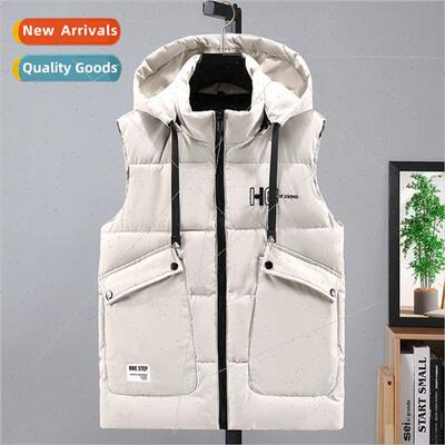 2023 fall winter men casual vest undershirt thickened warm w
