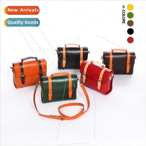 2024 Leather Cambridge Bag Spring Clash Color Handbag Bag Ba