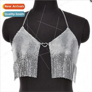 ZQ4056 Europe sexy rhinestone inlaid diamond fabric patchwor