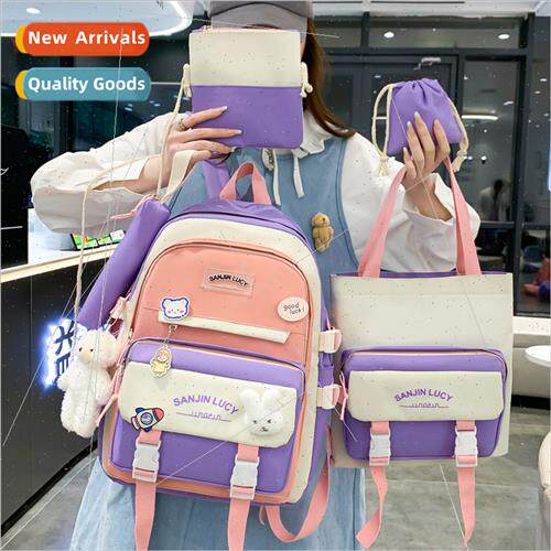Shoulder bag fashion female new nylon multi set backpack jun