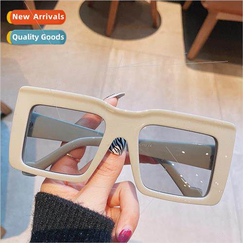Europe square sunglasses thick frame thin anti-ultraviolet g