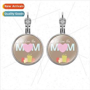 Mothers Day gift Moms love MOM heart-shaped time gemstone ea