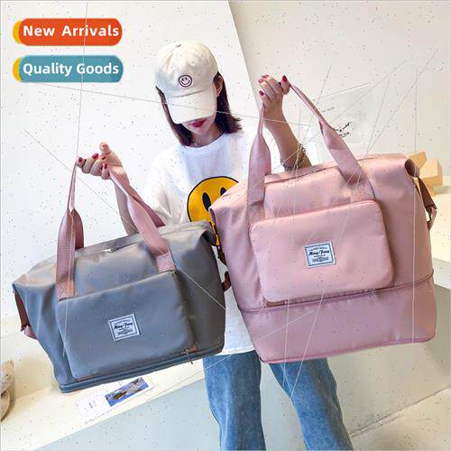 Large-capacy folding travel handheld shoulder duffel bag mat
