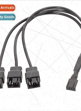 New Fan Cable Injection molded Pluggable 3pin/4pin One to Th