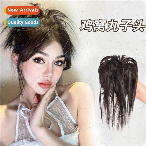 Chicken Nest Marble Head Wig Women Grab Clip Spice Girls Hea