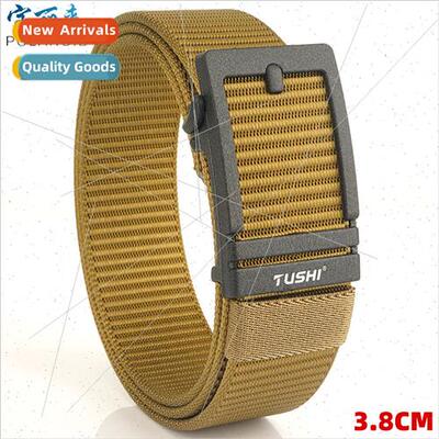 3.8 New Toothless Automatic Buckle Belt Nylon Canvas Belt Ou