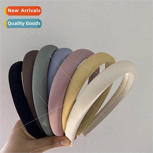 Hair bands summer gentle solid color high skull top headband