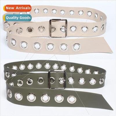 Belt female versatile decorative green lengthening belt fash