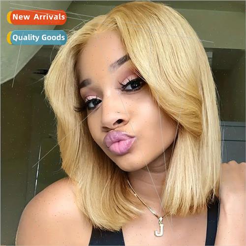 Europe fashion front lace lace blonde wig o head center part