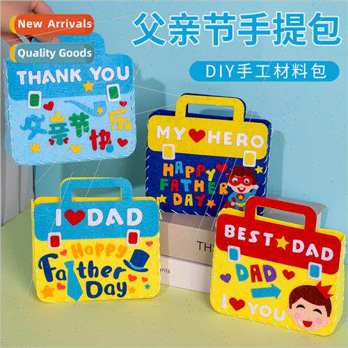 Father Day handmade diy handbag children -woven handmade mat