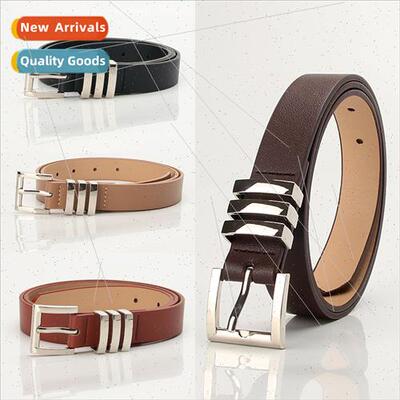 Europe fashion nd women belt classic square pinhole jeans pa