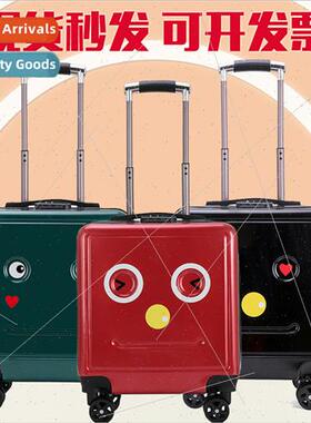 New smiley boarding box universal wheel luggage students suc