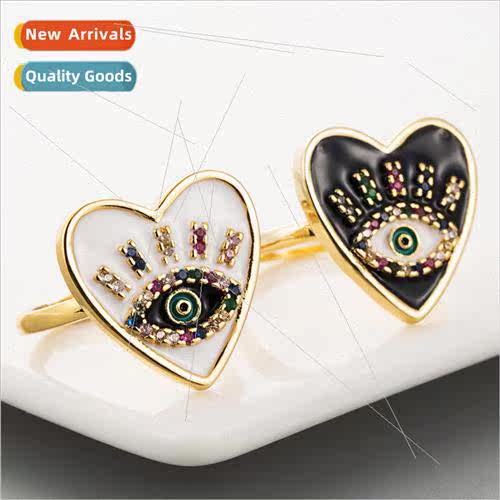 Europe ins fashion accessories ring copper drip oil micro-se