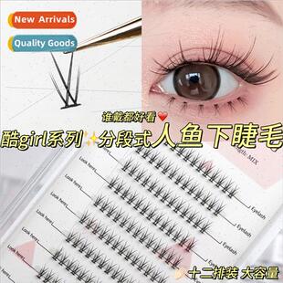 Mermaid Lower Lashes Messy Beauty Natural Crossover Natural