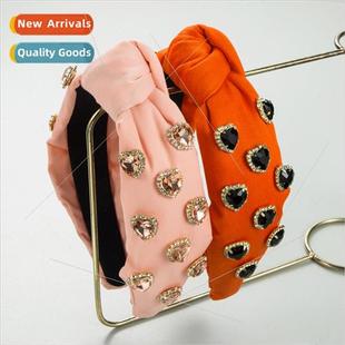 适用women pink high hair skull diamond bands glass New love