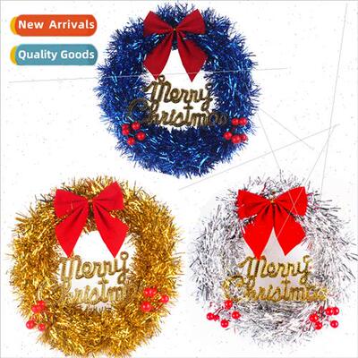 2023 New 30CM Christmas Decoration Wreath wh Butterfly Festi