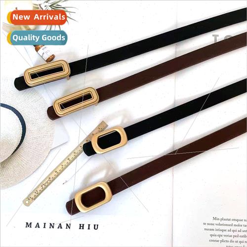 Vintage thin belt women narrow jeans hundred small belt deco