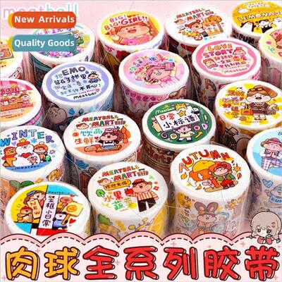 Meatball washi tape divided handbook decorative collage mate