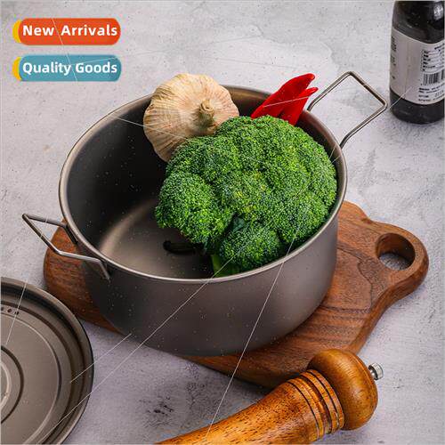 Pure tanium outdoor camping cooking pot TA1 pure tanium camp