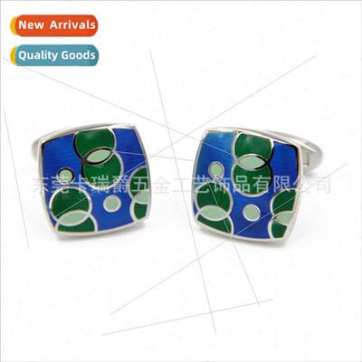 September new fashion creative cufflinks cyan square cufflin