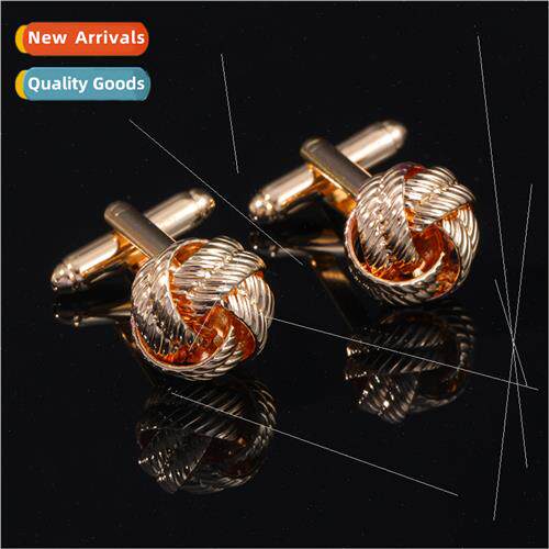 new Twisted Copper Cufflinks French Shirt Jewelry Men Sleeve