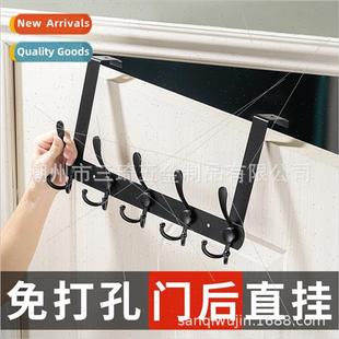 steel stainless door hooks blac Removable back perated