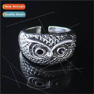 Animal shape adjustable owl ring hip men rap alloy hjewelry