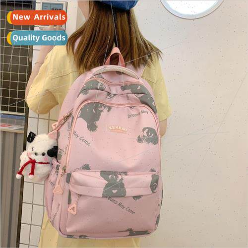 Couple shoulder bag 2023 spring fall new cartoon bear printi