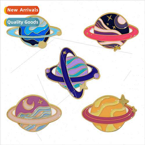 Europe new space system alloy brooch jewelry fine pink star