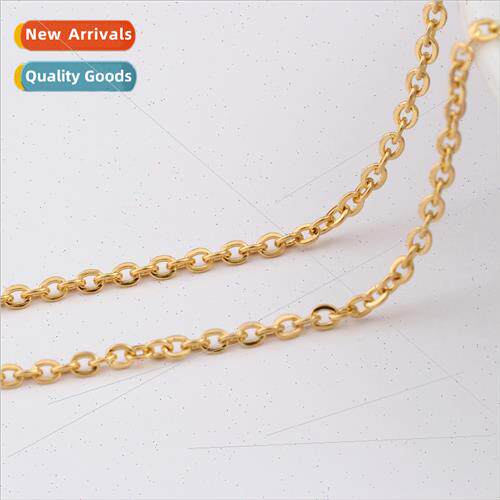 45CM50CM gold o-ring chain necklace Stainless hundred decora