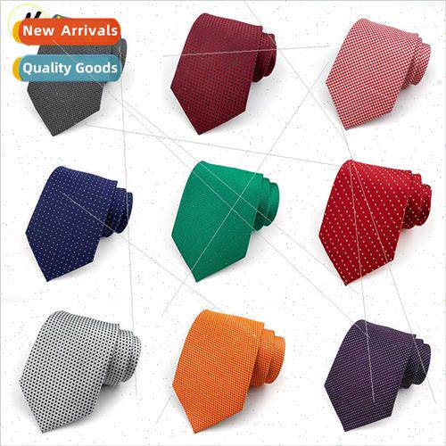8CM classic polyester jacquard fabric men tie hand tie mal b