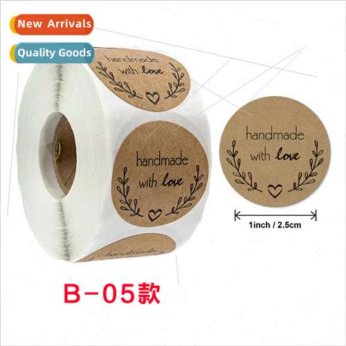 Rolls of kraft paper stickers personalized handmade DIY stic