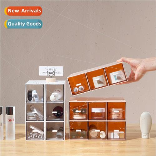 Patchwork organizer desktop drawer makeup box plastic large