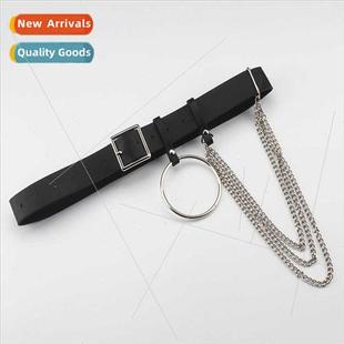 square buckle belt Punk fashion halter Korean versatil chain