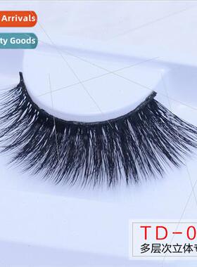 3D handmade eye lashes thick Europe false eyelashes TD03 pai