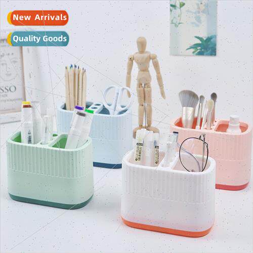 INS creative double-compartment pen holder girl heart cartoo