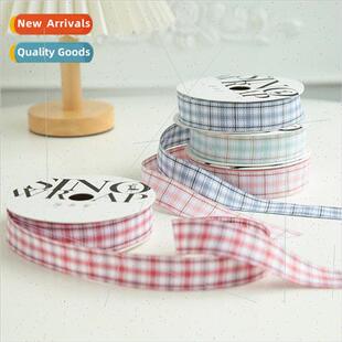 Ribbon Plaid Wrapping Flower Deco 2024 Packaging New