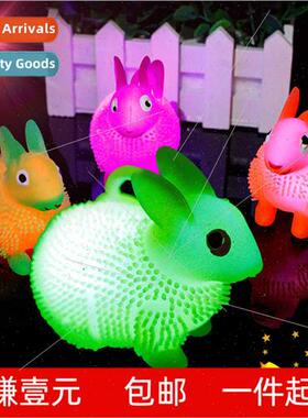 ght-up toys new novelty light-up venting rabb light-up pinch
