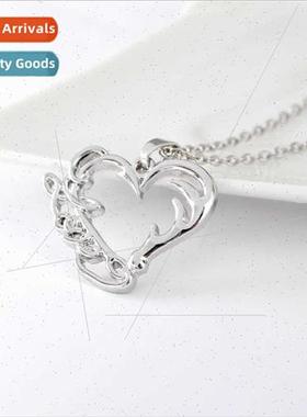 Jewellery Europe fashion new openwork heart pendant necklace